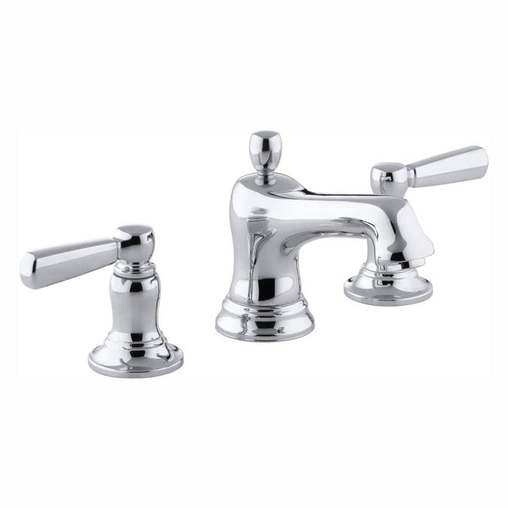 KOHLER Bancroft 8 in. Widespread 2-Handle Low-Arc Bathroom Faucet in Chrome  K-10577-4-CP - The Home Depot