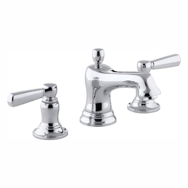 KOHLER Bancroft 8 in. Widespread 2-Handle Low-Arc Bathroom Faucet in Chrome