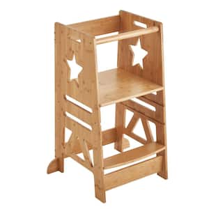 Tower Step Stool 3-Level Height Adjustable Toddler Step Stools for Kids Reach Kitchen Stool Helper Reaching 2.78 ft.