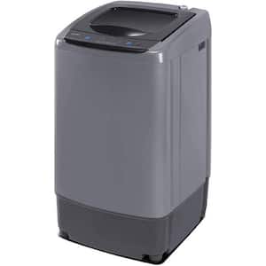 0.9 cu. ft. Compact Portable Top Load Washer in Gray