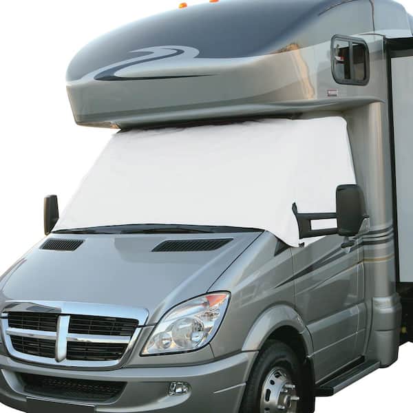 Classic Accessories Overdrive RV Windshield Cover for Ford Transit 16 to Current in White