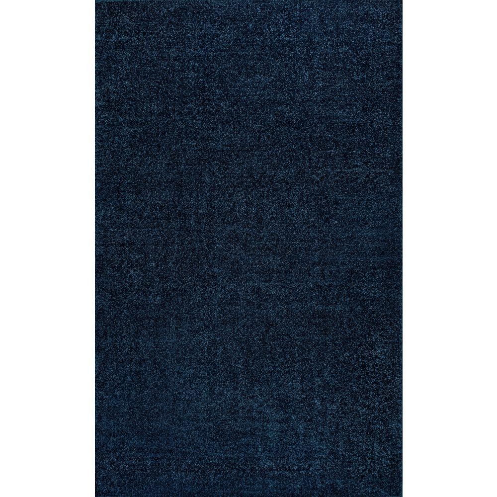 JONATHAN Y Haze Solid Low-Pile Navy 12 ft. x 15 ft. Area Rug SEU100C-15 ...