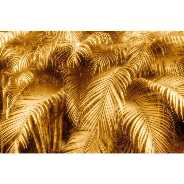 Golden Glow Tropical Ferns by Grotto Studios Unframed Graphic Print Poster Art Print 36 in. x 24 in.