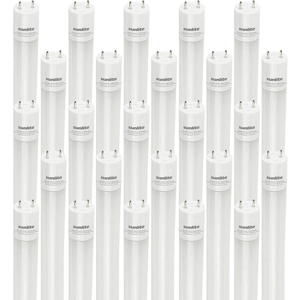 12-Watt 4 ft. Linear T8 LED UL Listed G13 Base Tube Light Bulb in Daylight 5000K (25-Pack) price history on PriceWatchPro
