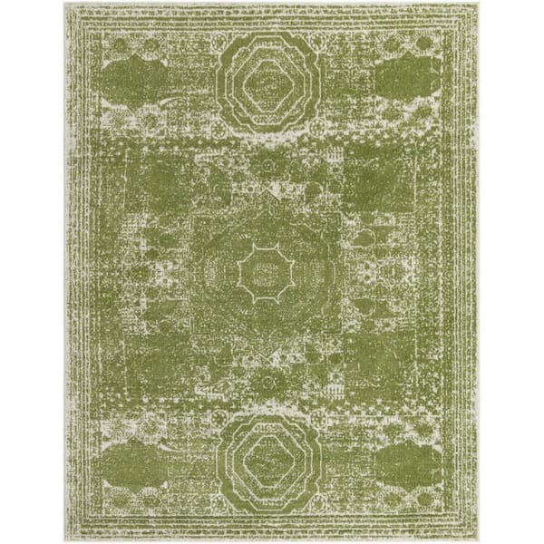 Unique Loom Bromley Wells Green 8' 0 x 10' 0 Area Rug