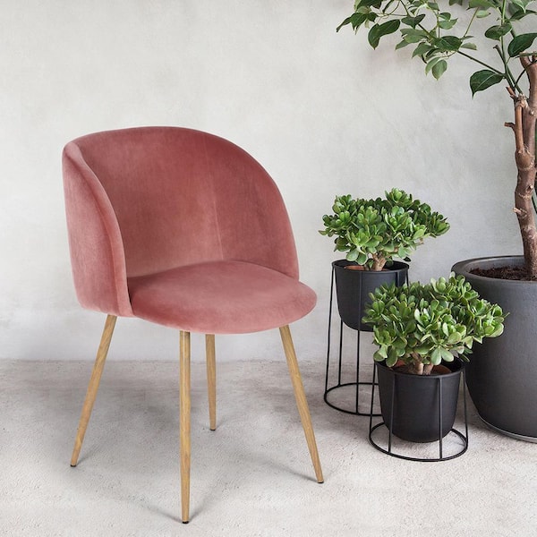 Velvet dining chairs with oak online legs