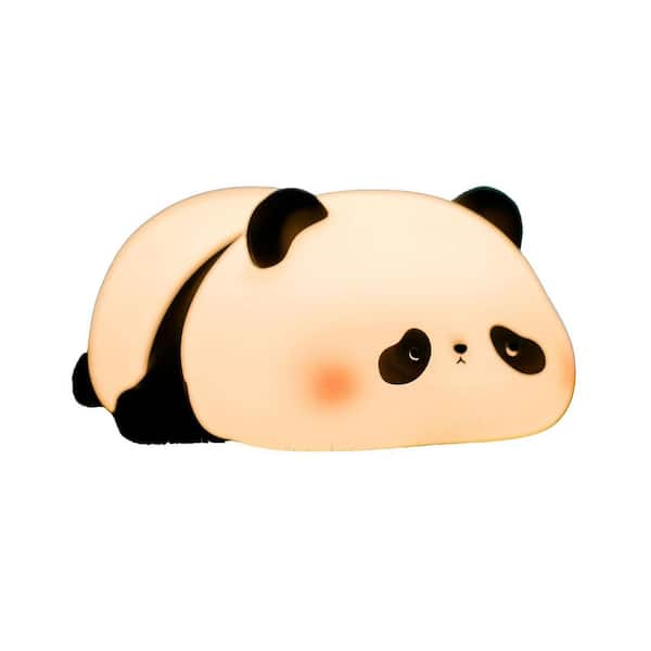 2.36 in. Panda Night Light with 3 Level Dimmable LED Squishy Novelty Animal Lamp for Nursery Kids Room Decor