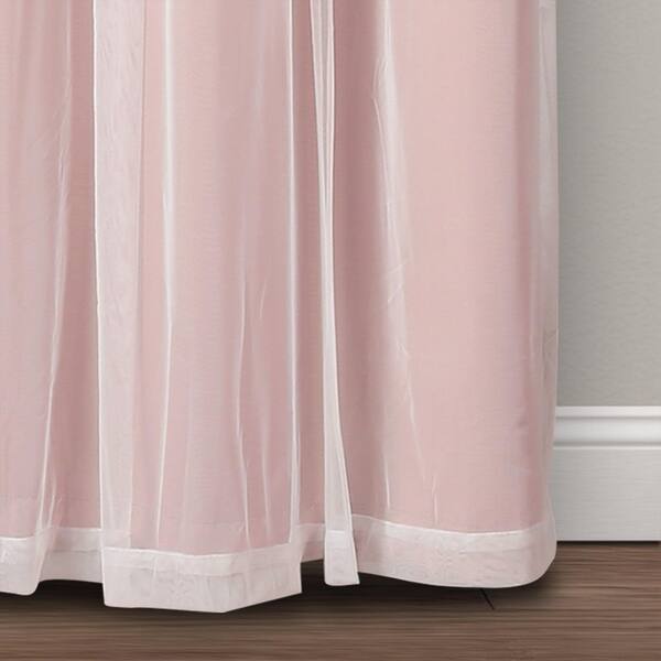 Home Boutique Grommet Sheer Panels With Insulated Blackout Lining