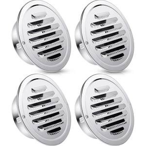 20 Stück Edelstahl-Luftgitter – Rund, 53 Mm, Für Schrank & Küche