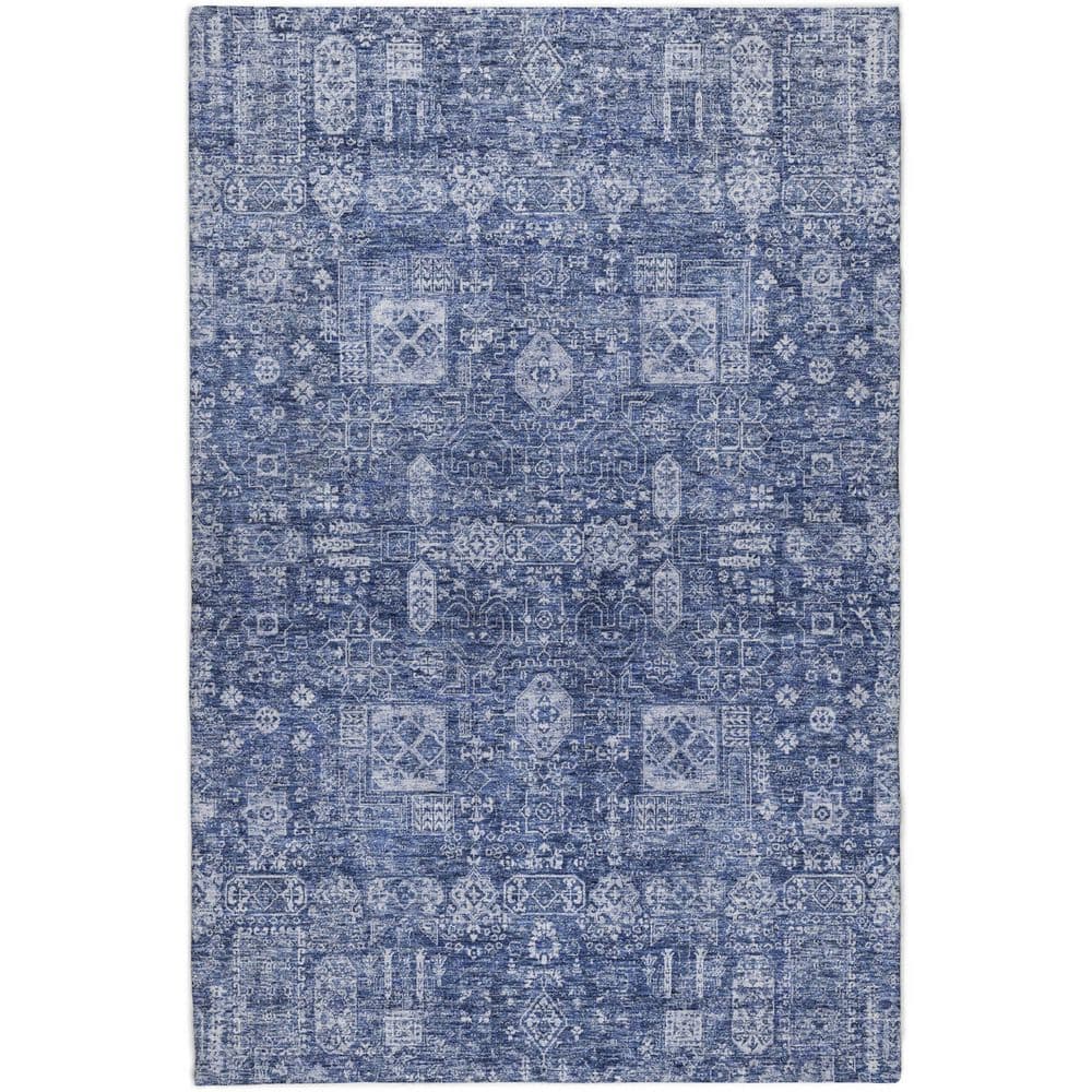Dream Shag Premium Machine Washable Abstract ADS637 Navy 3 ft. x 5 ft. Area Rug price history on PriceWatchPro