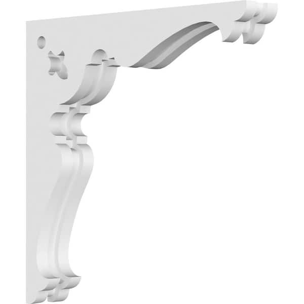 Ekena Millwork 1-7/8 in. x 12 in. x 12 in. PVC Hurley Corbel
