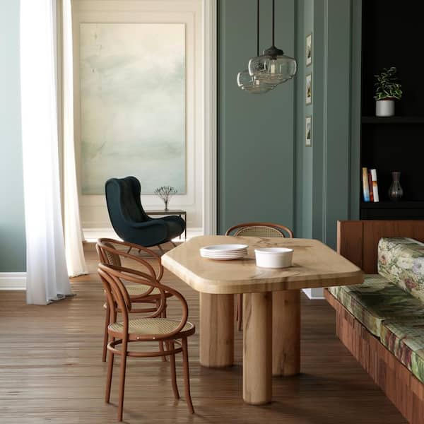 Hunter - Saddle Creek 1 Light Noble Bronze Mini Pendant with Seeded Glass Shade Kitchen Light