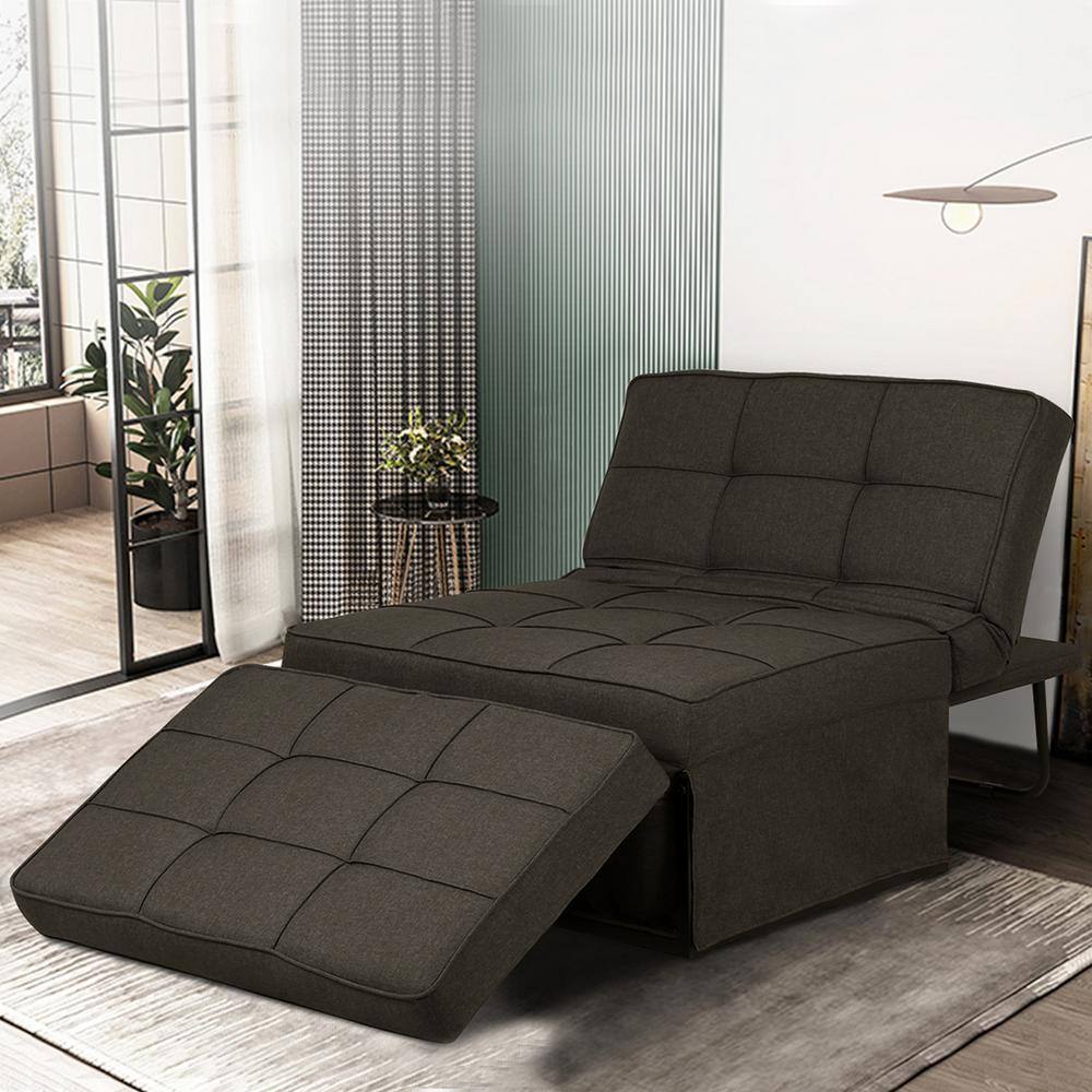 4 in 1 Adjustable Sofa Bed Folding Convertible Chair/Ottoman Arm Chair ...