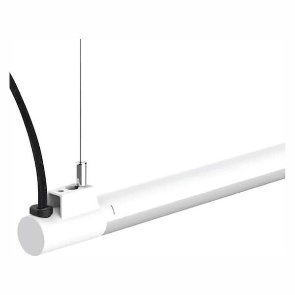 Commercial Electric 4 ft. 1-Light 19-Watt White Integrated Utility LED Shop Light