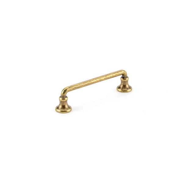 Richelieu Hardware Toulon Collection 3 3/4 in. (96 mm) Regency Brass Traditional Round Cabinet Bar Pull