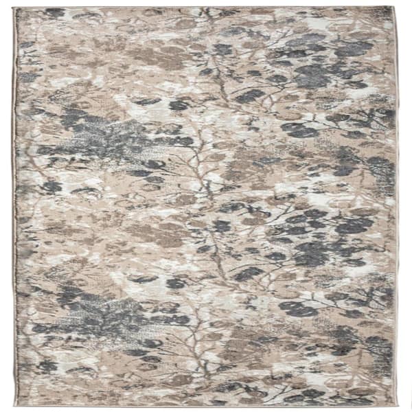 Livigno 1242 Transitional Floral Grey Runner Area Rug