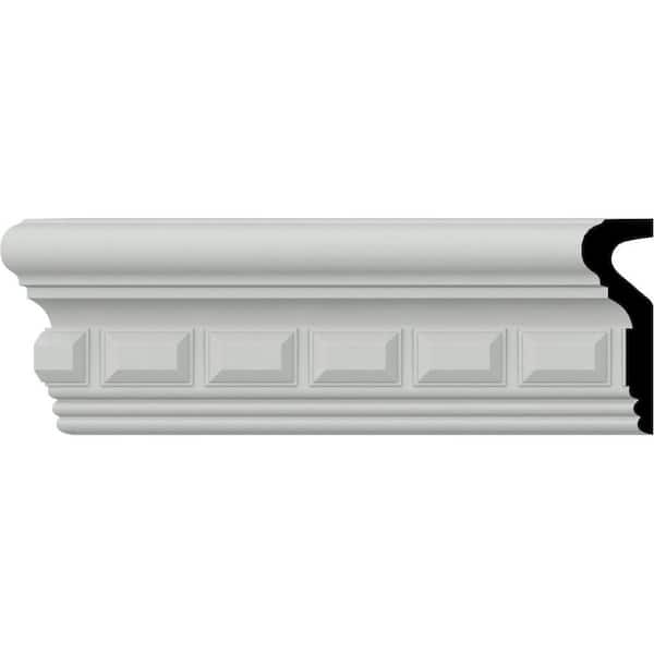 SAMPLE - 1-1/8 in. x 12 in. x 3-3/8 in. Urethane Blackthorne Chair Rail Moulding