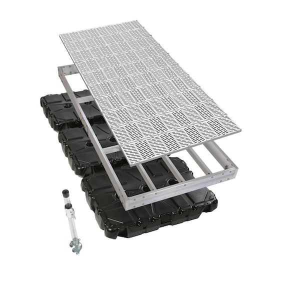 4 ft. x 10 ft. Aluminum Floating Dock Kit w/ Signature Top - 1 Section