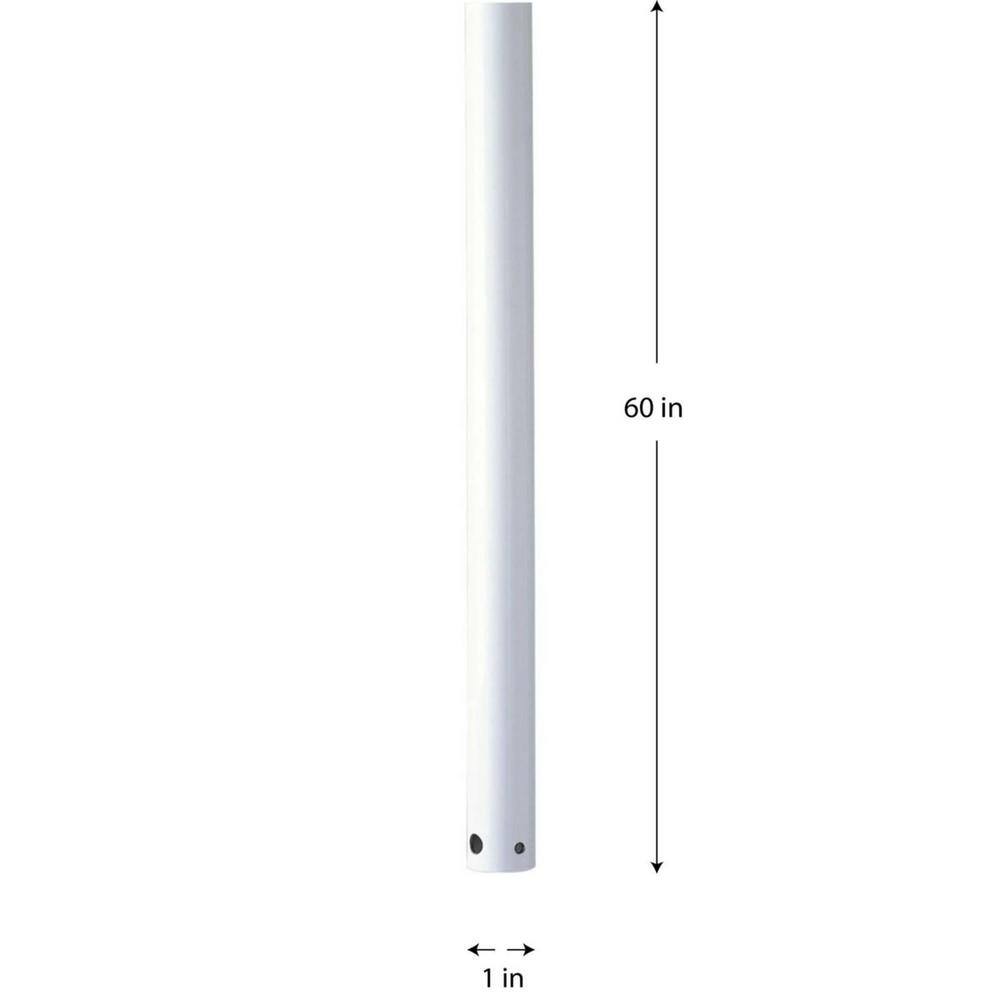 60-Inch Satin White Ceiling Fan Downrod