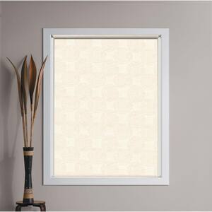 Cut-to-Size Vanilla Swirl Cordless Room Darkening Fade resistant Roller Shades 43.75 in. W x 72 in. L