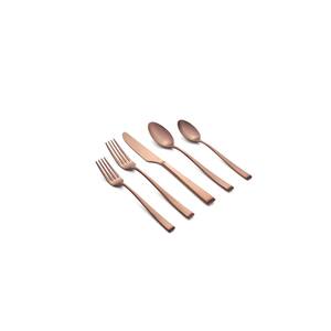 Marlise Copper Satin 20-Piece Flatware Set (Service for 4)