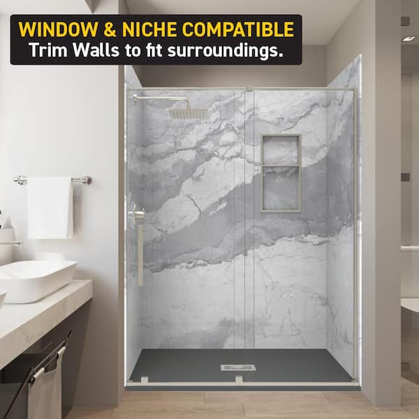 CASTICO Italian Ice 36 in. x 60 in. x 84 in. Solid Composite Stone