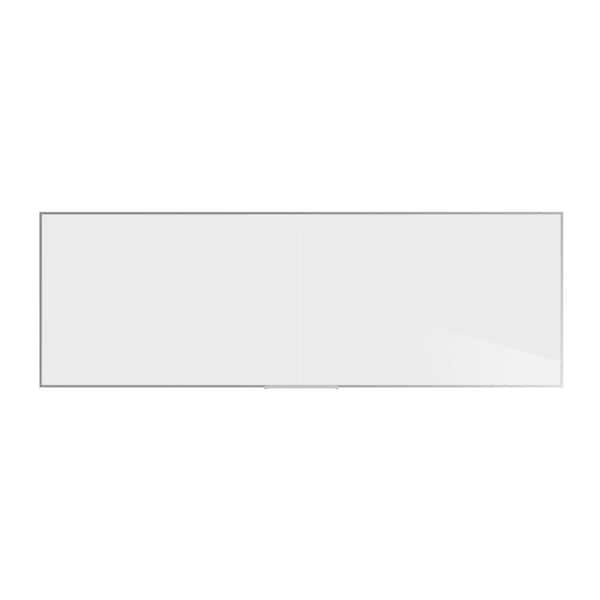 ghent 2-Piece M2 Whiteboard with Aluminum Frame, Non-magnetic, 4 ft. H x 12 ft. W, (2 pieces)