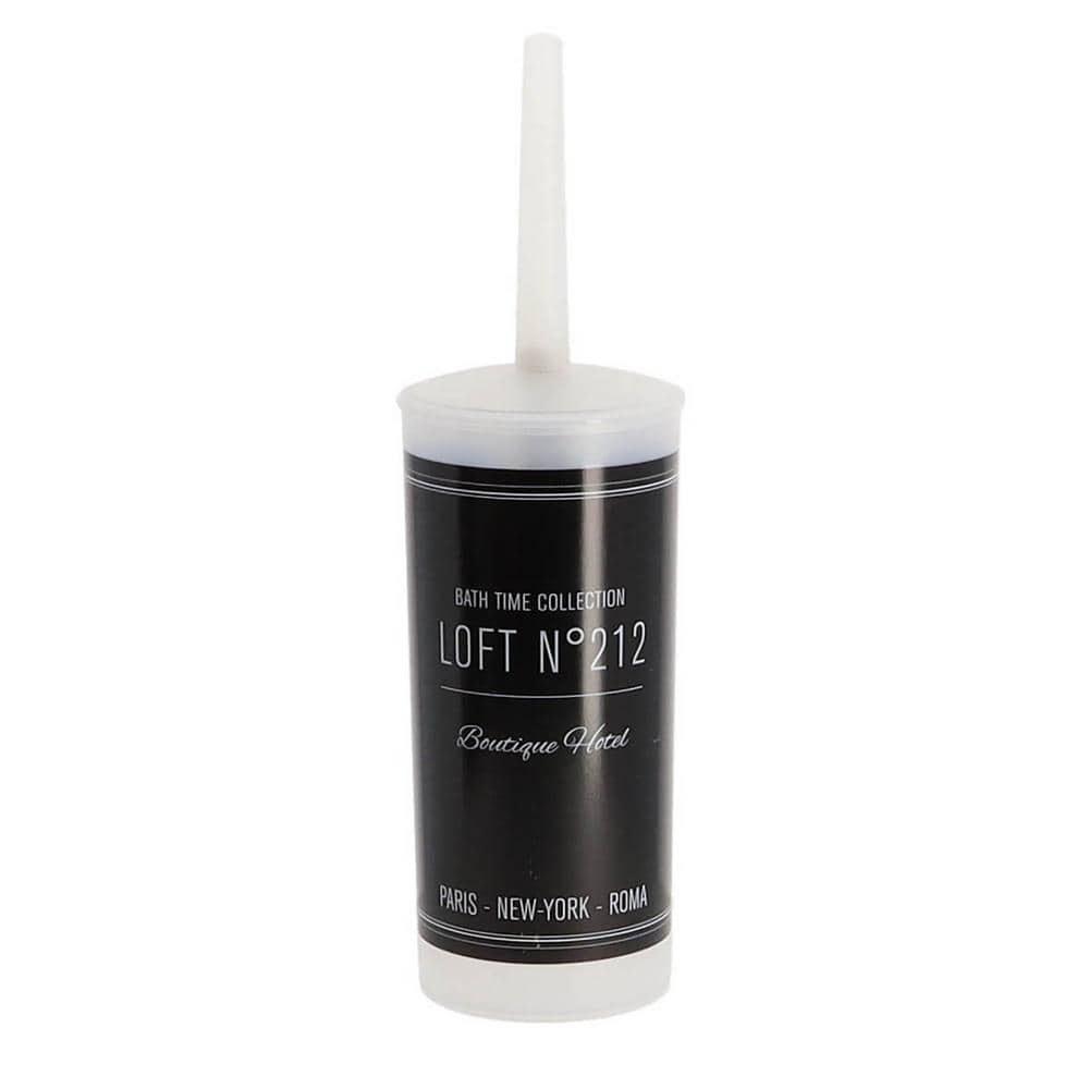 Bath Time Collection Toilet Brush and Holder - Decorative Black Plastic Bathroom Accessory price history on PriceWatchPro