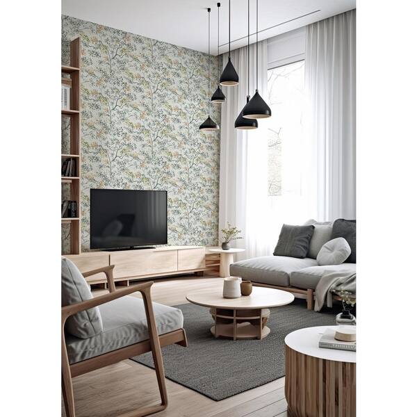 Elmslie Green Abstract Trees Wallpaper Sample