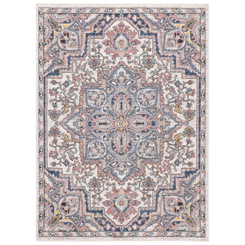 Astoria 8 ft. x 10 ft. Ivory/Beige Multi Color Medallion Area Rug price history on PriceWatchPro