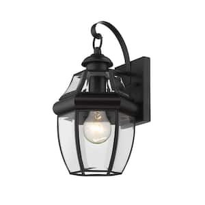 Westover Black Outdoor Hardwired Wall Sconce with No Bulbs Included