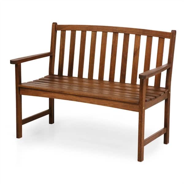 Evergreen 46 in. Lancaster Eucalyptus Wood Outdoor Bench