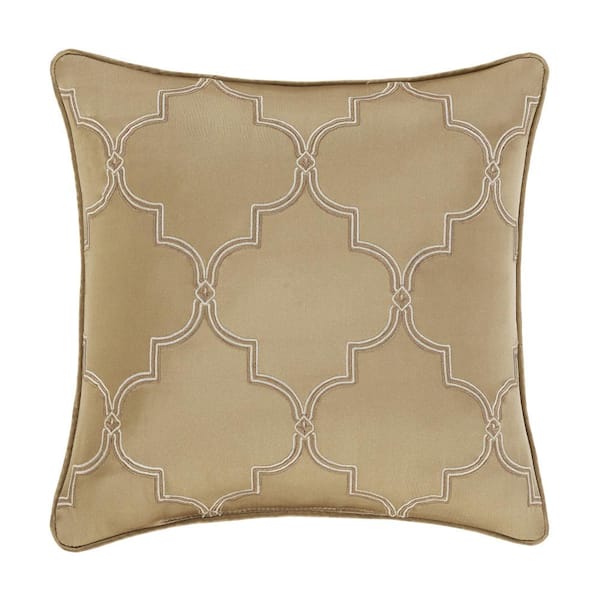 J QUEEN NEW YORK INC Sympatico Polyester 18 in. Square Embellished Decorative Throw Pillow 18 x 18 in.