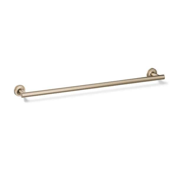 Purist 24 in. Wall Mounted Towel Bar in Vibrant Brushed Bronze
