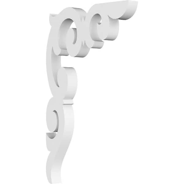 Ekena Millwork 5/8 in. W x 6 in. H x 6 in. D PVC Kendall Bracket
