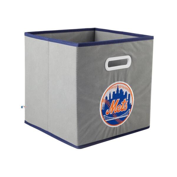 MyOwnersBox MLB STOREITS New York Mets 10-1/2 in. x 10-1/2 in. x 11 in. Grey Fabric Storage Drawer
