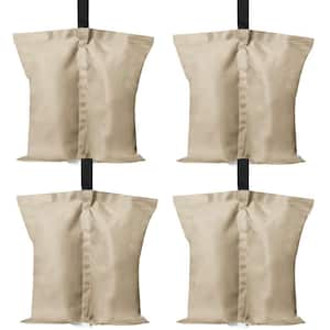 Canopy Weights Gazebo Tent Sand Bags in Beige, 4-Pack
