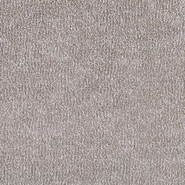 Home Decorators Collection Perfected I  - Graceful - Gray 40 oz. SD Polyester Texture Installed Carpet