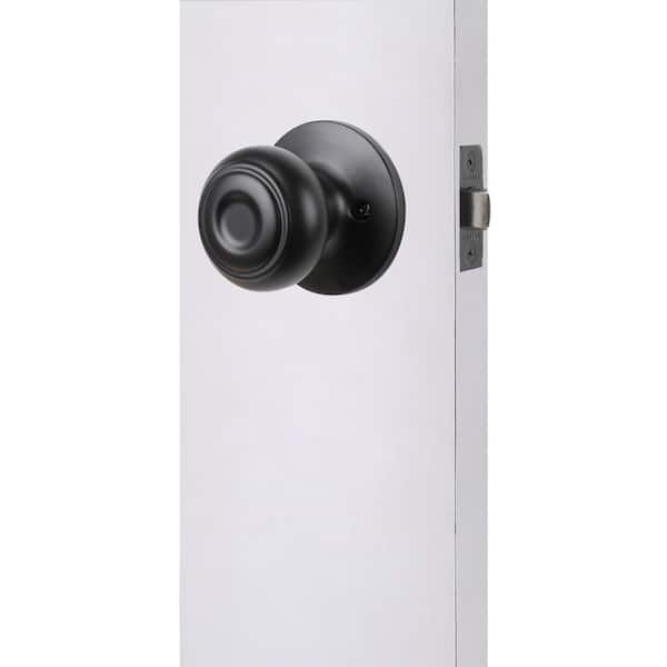 Defiant - Vancouver Matte Black Entrance Door Handleset with Hartford Interior Knob