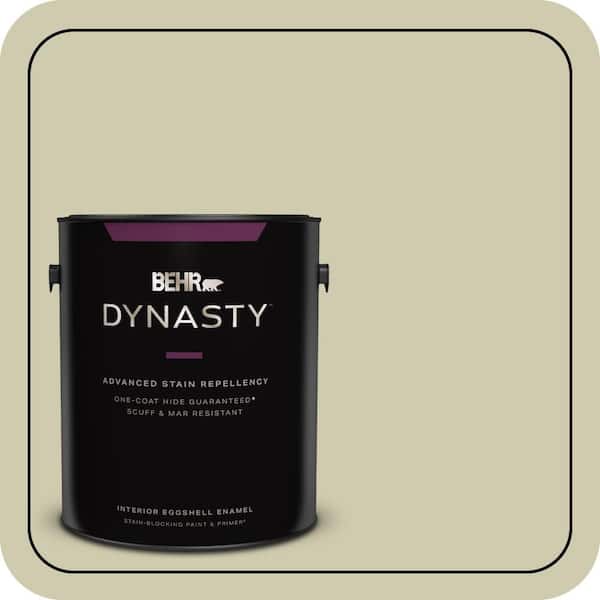 BEHR DYNASTY 1 gal. #PPU9-18 Cilantro Cream Eggshell Enamel Interior Stain-Blocking Paint & Primer