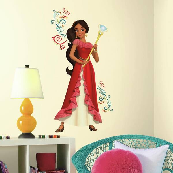 RoomMates 5 in. x 19 in. Princess Elena of Avalor Giant 9-Piece Peel and Stick Wall Decals