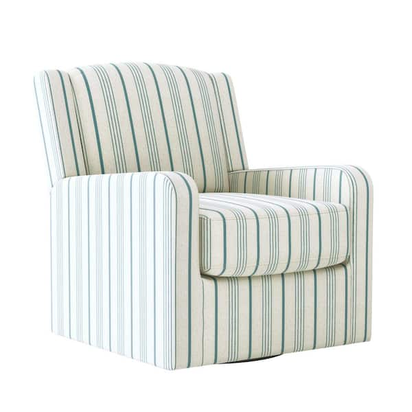 blue stripe swivel chair