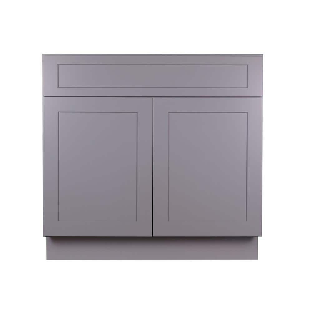 Bremen Cabinetry Bremen 33 In W X 24 In D X 34 5 In H Gray Plywood Assembled Sink Base