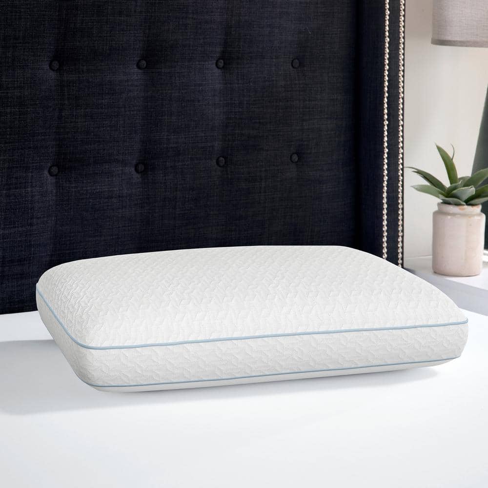 Oversized White Reversible Memory Foam Bed Pillow