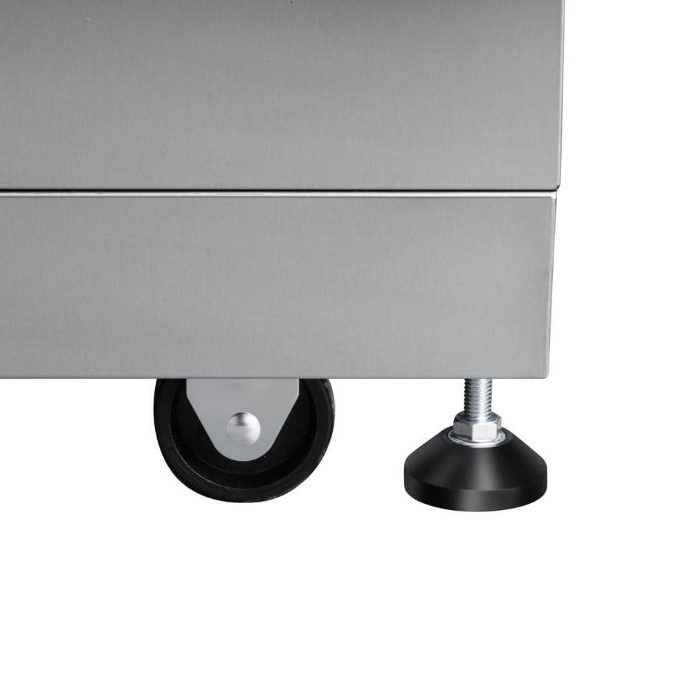 32 in. Stainless Steel Outdoor BBQ Cabinet with Drawers and Gas Tank Storage