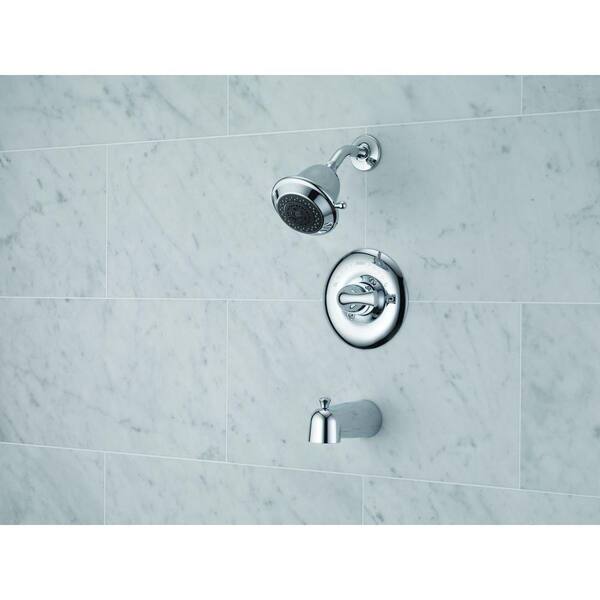Delta Classic Single-Handle 3-Spray Tub and Shower Faucet in