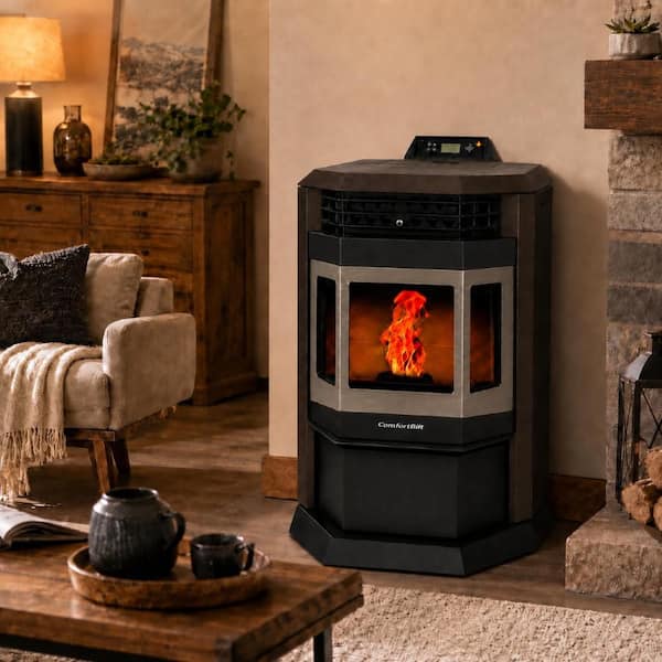 ComfortBilt 2,800 sq. ft. Pellet Stove with 55 lbs. Hopper in