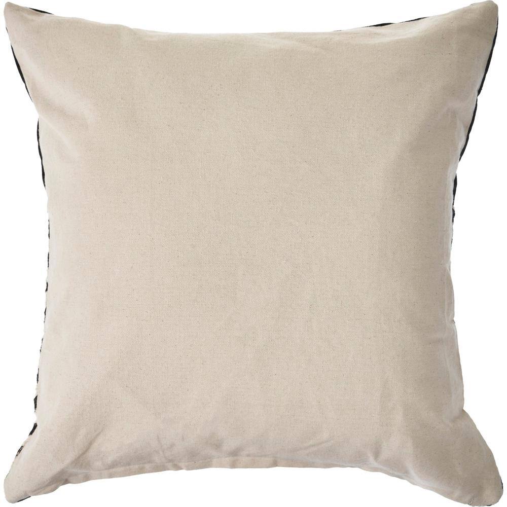 20" Black and White Chevron Throw Pillow