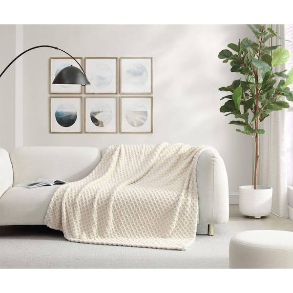 Jacquard Plush Throw Blanket 50 in. x 70 in.