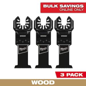 1-3/8 in. High Carbon Steel Universal Fit Wood Cutting Multi-Tool Oscillating Blade (3-Pack)